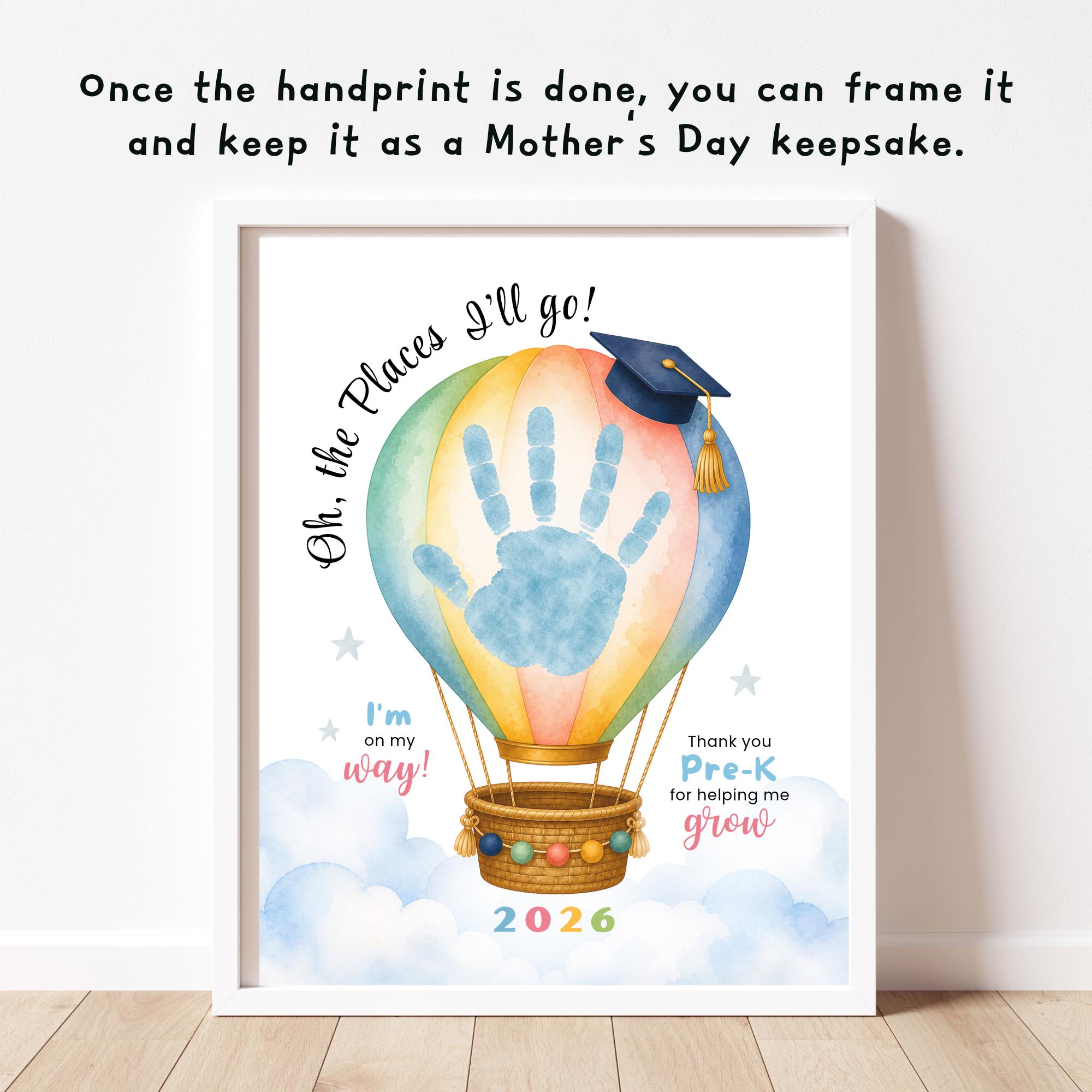 Preschool Graduation Handprint Craft 2026, Last Day of School Keepsake ...