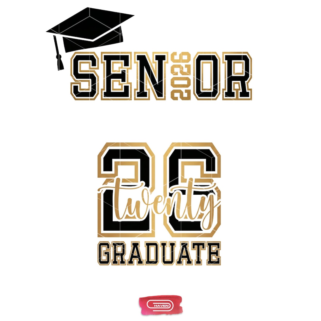 Grad 26 Letters Senior 2026 PNG Clipart, Class of 2026 Graduate Sublimation Design ...