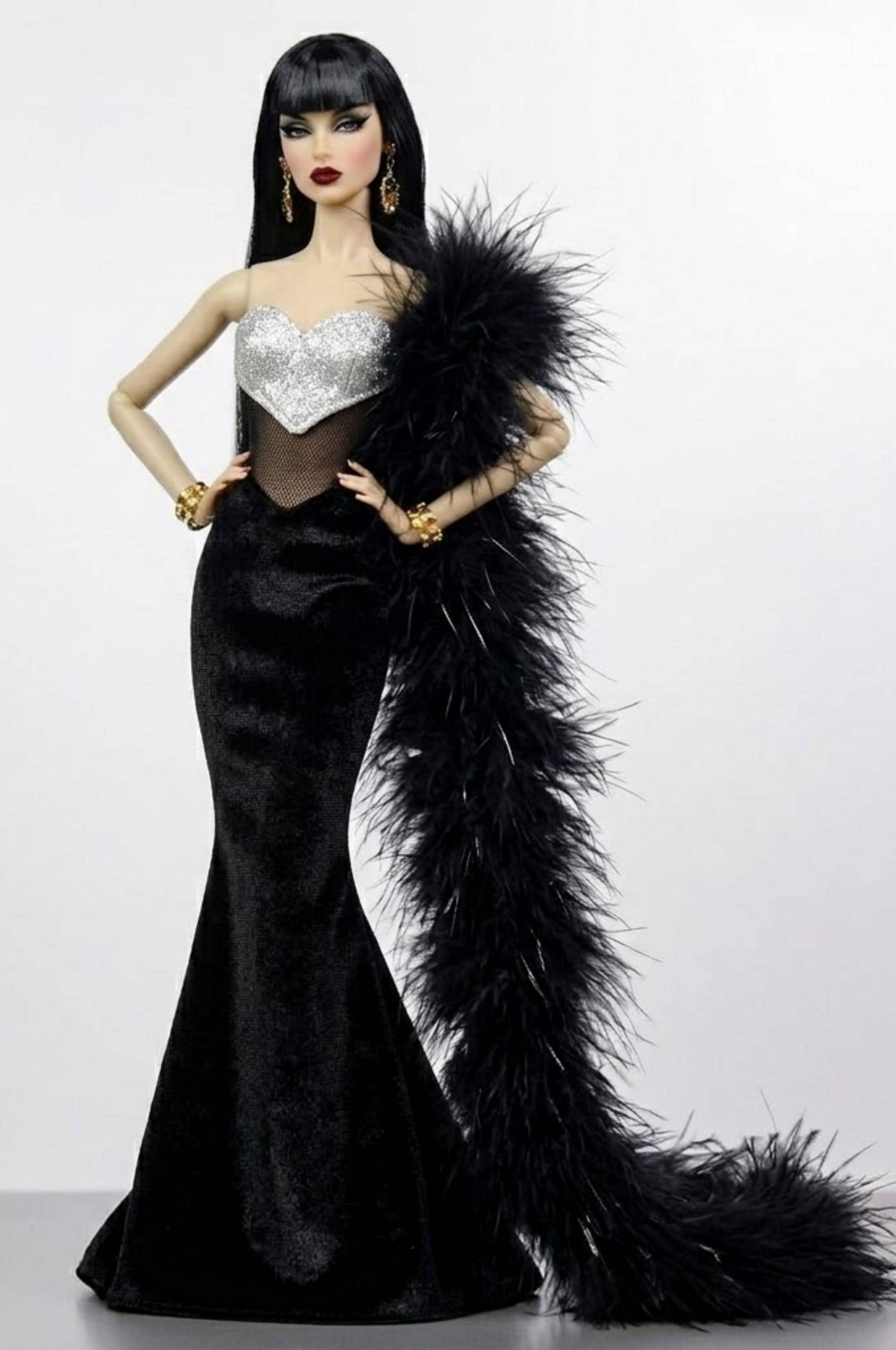Barbie in Black Gown - Etsy