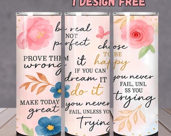 Faith Bible Verse Tumbler Wrap: Christian PNG Sublimation Design Digital Download