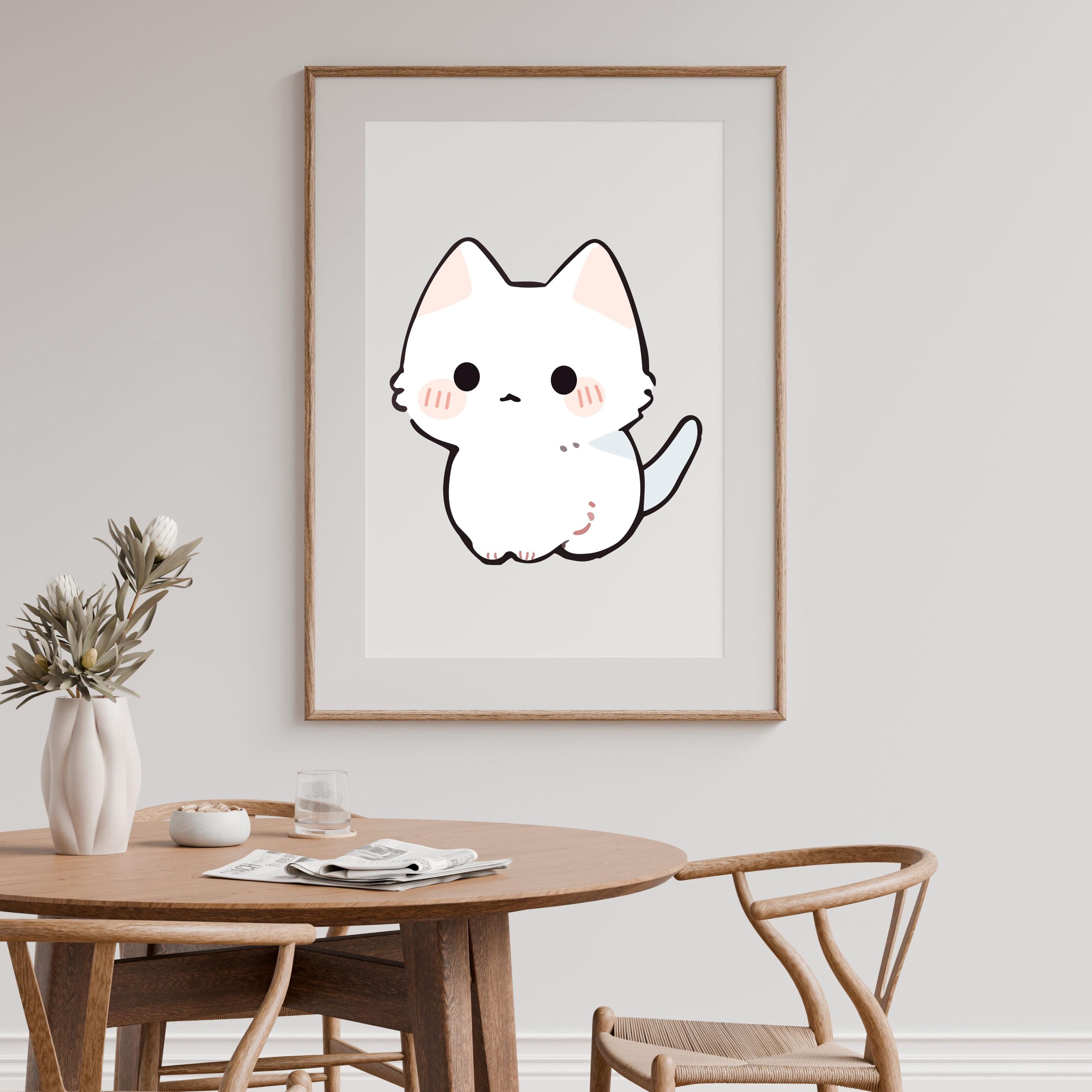 Kawaii Cat SVG PNG Bundle | Chibi Kitty Clipart for Cricut Stickers ...