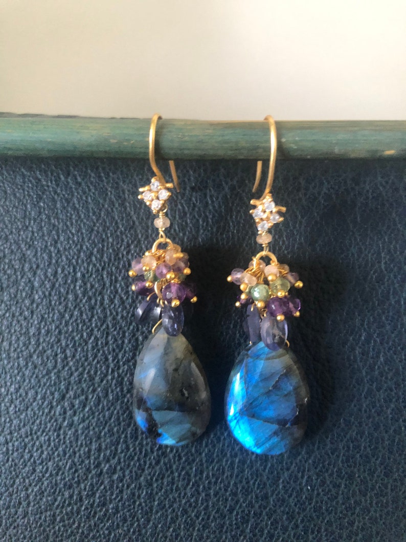 Gemstone Labradorite Earrings Women/'s Earrings Earrings for Girls Gifts for Her Wedding Birthday Holiday Earrings
