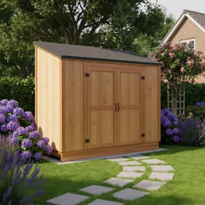 4x10 Garden Shed Plans (PDF) – DIY Wood Shed Plans, Storage Shed, Shed Blueprint, Woodworking Plans, Tool Shed, Garden Storage, Cabin Plans