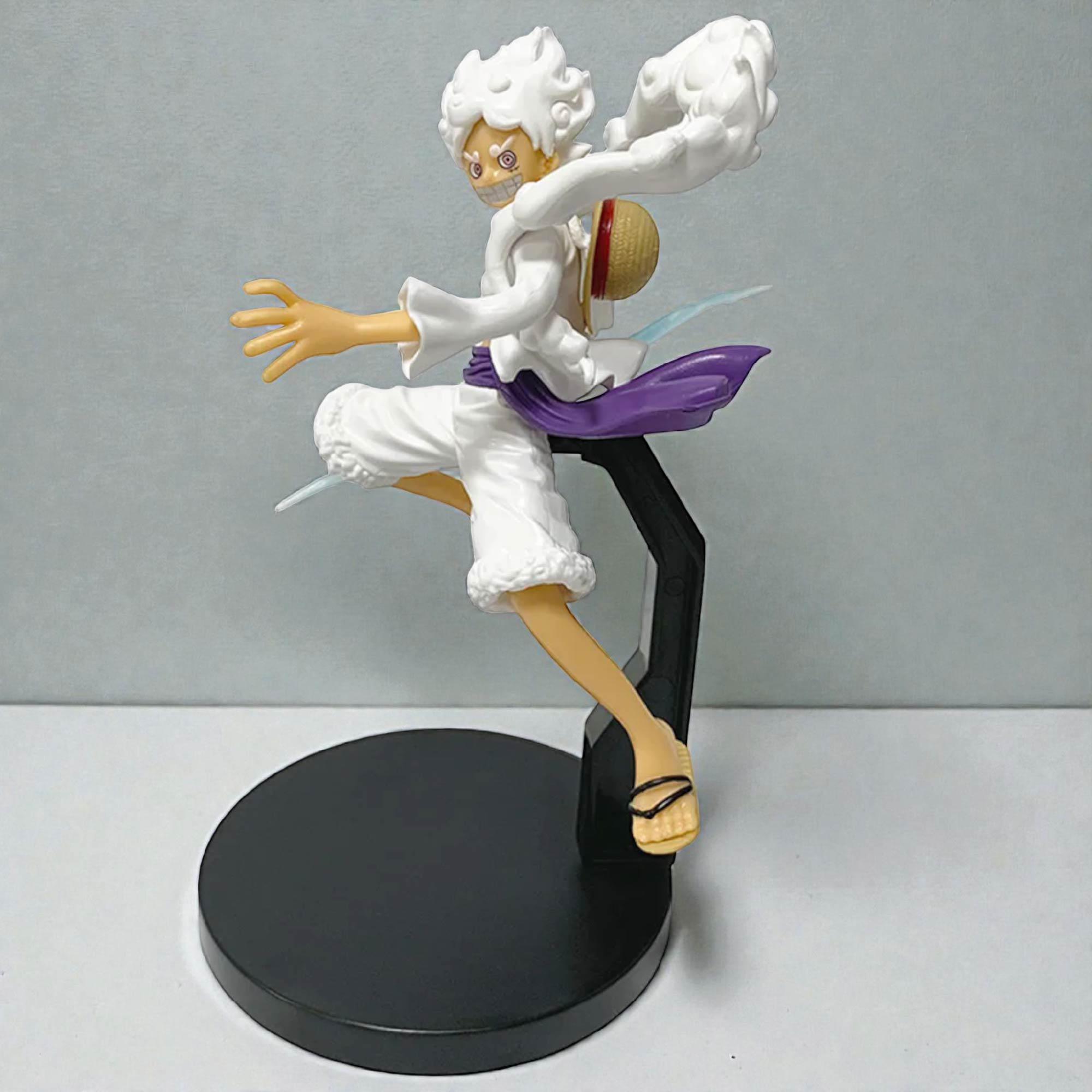 Action Figure One Piece Luffy Gear 5 Boneco 19 Cm Grande - Escorrega o