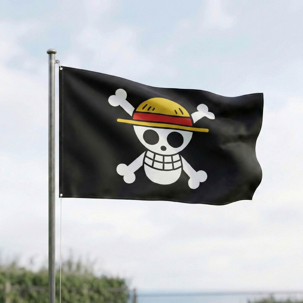 3stylershop T-Shirt Bambino Con Teschio Jolly Roger - Ispirata A Capitan Harlock, 100% Cotone Made In Italy