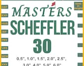 Golf font Letters embroidery pattern download for Machine Embroidery (9 Sizes, 8 Formats, Digital Download)