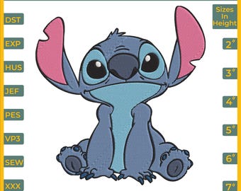 Stitch Machine Embroidery Design, Baby Character (Digital Download