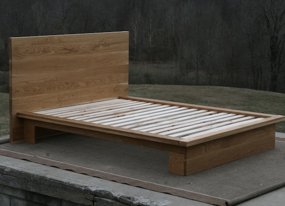 Buy Ncfwv03 low Platform Solid Hardwood Bed With Platform Side