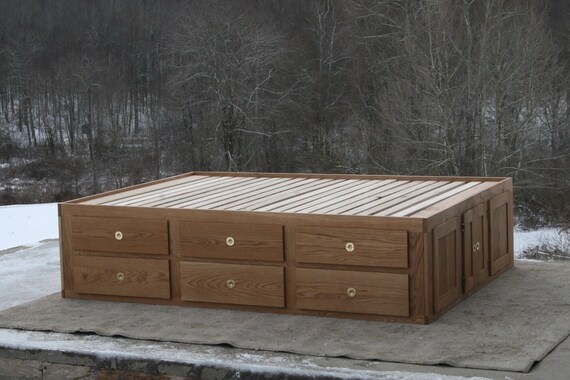 Platform bed 2024 with 12 drawers
