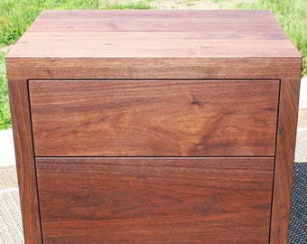 BT020i *Hardwood Bedside Cabinet, 2 Inset Drawers, optional sizes; BT020io, single cabinet, 2 or 3 drawers; BT020L larger - natural color