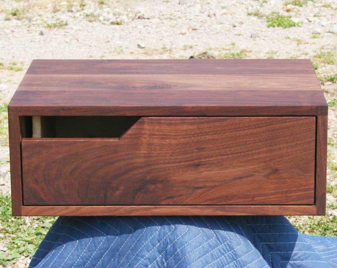 BT010W *Wall Hung side Table, one inset Drawer, optional sizes and pulls; BT010WO overlap drawer; BT010L-LM-HB overlap dw, base, natural