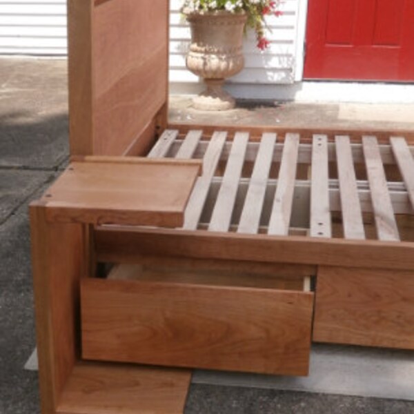 Double Drawer Bedside Table Etsy