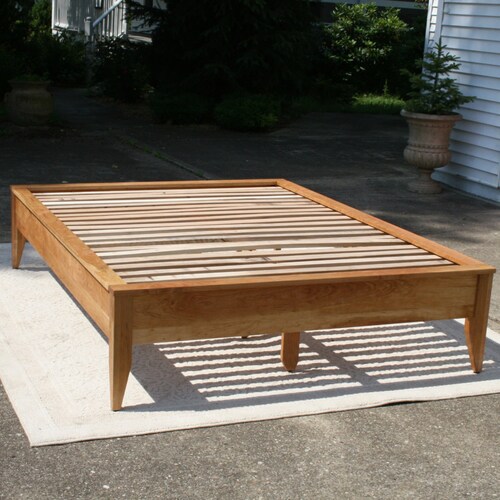 Nbrsn01 Solid Hardwood Platform Bed With Corner Posts Without Etsy