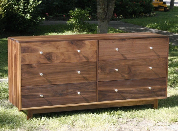 X6320f Cómoda de madera noble con 6 cajones, cajones empotrados, paneles  planos, 60 de ancho x 20 de profundidad x 35 de alto color natural -   México