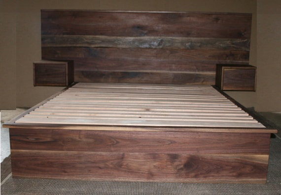 Ndfsc02 Lit De Plate Forme En Porte A Faux En Bois Franc Etsy France