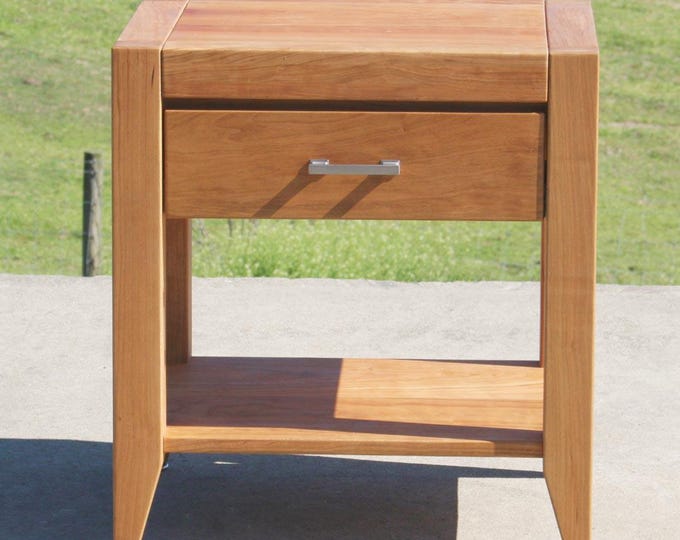 BT110C *Hardwood Bedside Cabinet, 1 Inset Drawer, 1 Shelf; BT200A Adjustable rack shelves; BT200B straight legs, two shelves, natural color