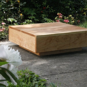 BT000L *Low Platform side Table - no Drawer - optional sizes, natural color