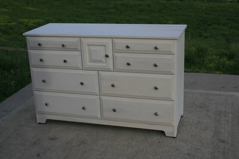 X8421a Hardwood 8 Drawer Dresser Overlap Drawers Flat Etsy