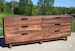 X6320c *Hardwood 6 Drawer Dresser, Inset Drawers, Cutout pulls  Flat Panels, 80' wide x 20' deep x 30' tall - natural color 