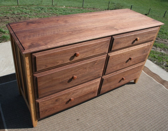 Cherry wood sale 6 drawer dresser