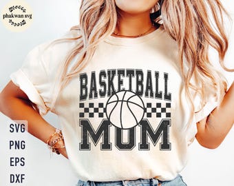 Basketball Mom SVG PNG: Shirt Decal Design (Digital Download)