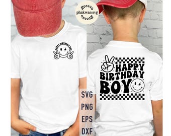 Happy Birthday Boy SVG: Third Birthday Party Design (Digital Download)