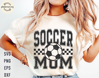 Soccer Mom SVG: Tifosa sportiva orgogliosa, vibrazioni del giorno della partita (download digitale)