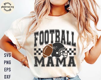 Football Mom SVG PNG: Game Day Sports Mama Design (Digital Download)