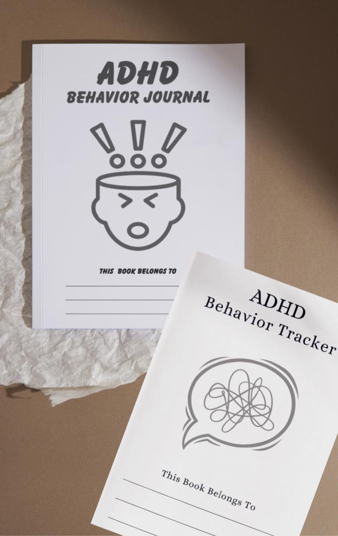 ADHD Behavior Journal + Tracker Bundle, Printable ADHD Planner Set ...
