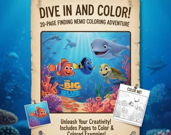 Finding Fun: A Nemo Coloring Adventure Printable book PDF 2025 Collection