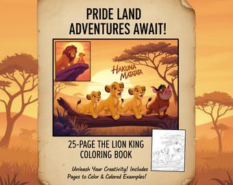 25 Pages of The Lion King: A Coloring Book Printable PDF 2025 Collection