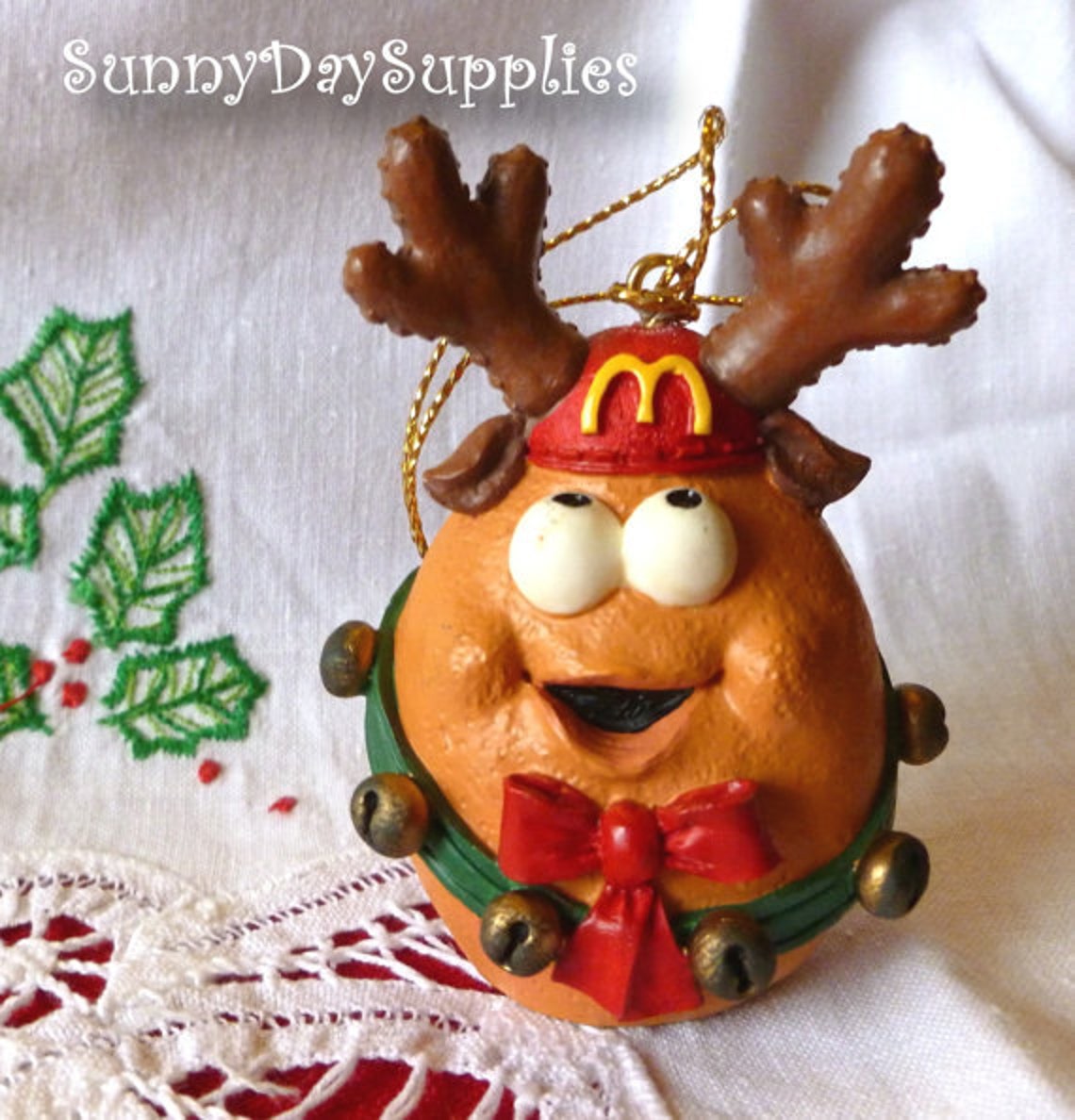 Merry McNugget Christmas Ornaments Set A Vintage McNugget Etsy