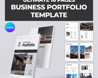 Dark Minimal VA Portfolio Canva Website Template – Editable Business Landing Page