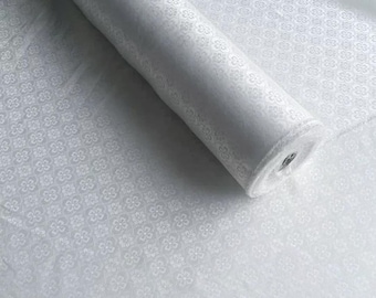 Silk Jacquard Fabric With White Color:Four leaf diamond pattern 22mm silk fabric New Chinese clothing Hanfu Qipao top fabric