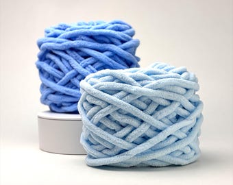 Velvet Chunky Yarn: Soft Fluffy Knitting Crochet Amigurumi - 32 Colors.