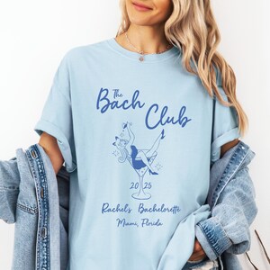 Comfort Colors Bachelorette Party Shirts: The Bach Club