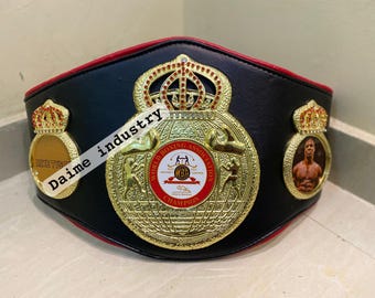 Nuova cintura da boxe WBA World Boxing Association con piastre laterali Tyson/cintura da boxe Mike WBA/cintura da boxe WBA personalizzata/cintura da boxe personalizzata
