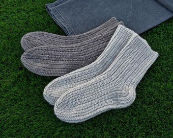 Dandy Ribbed Socks – Crochet Ribbed Socks Pattern PDF + Video Tutorial