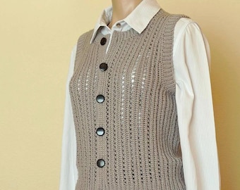 Crochet Pattern / Boston Vest