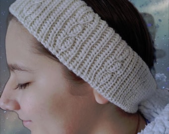 Crochet Pattern / Cozy Cable Headband / Knitted Look Ear Warmer PDF