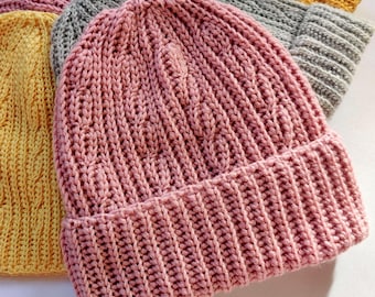 Crochet Pattern / Cable Beanie