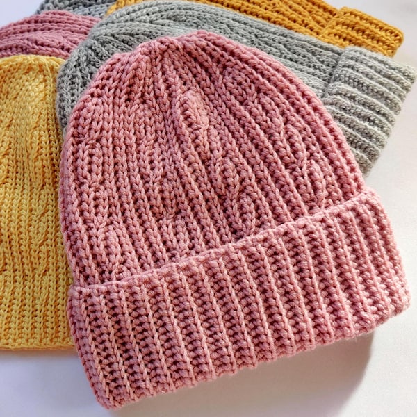 Patrón de crochet / Gorro de cable