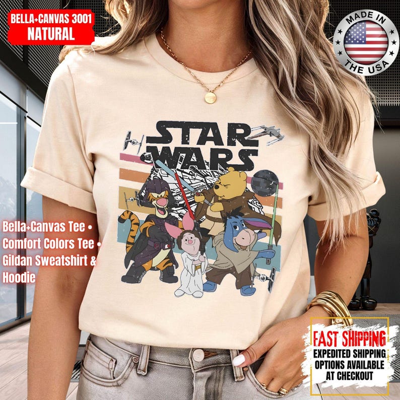 Disney Star Wars Shirt, Mandalorian Sweatshirt, Darth Vader Comfort Colors Shirt, Chewbacca Shirt, Star Jedi Shirt, Luke Skywalker Tee image 1