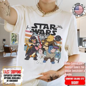 Disney Star Wars Shirt, Mandalorian Sweatshirt, Darth Vader Comfort Colors Shirt, Chewbacca Shirt, Star Jedi Shirt, Luke Skywalker Tee image 9