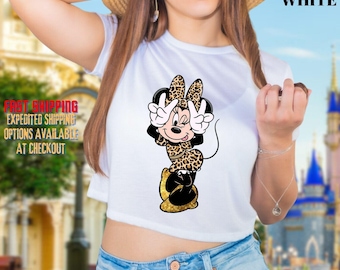 Retro Minnie Mouse Crop Top - Women and Men Tank Topss and  - Classic Disney Outfit Essential