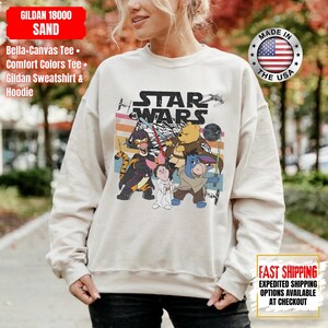 Disney Star Wars Shirt, Mandalorian Sweatshirt, Darth Vader Comfort Colors Shirt, Chewbacca Shirt, Star Jedi Shirt, Luke Skywalker Tee image 11