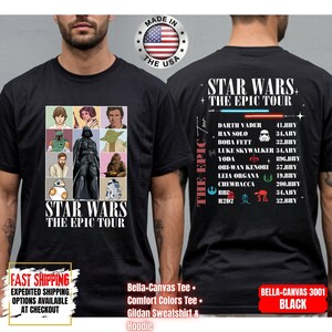 Disney Star Wars Shirt, Mandalorian Sweatshirt, Darth Vader Comfort Colors Shirt, Chewbacca Shirt, Star Jedi Shirt, Luke Skywalker Shirt image 1