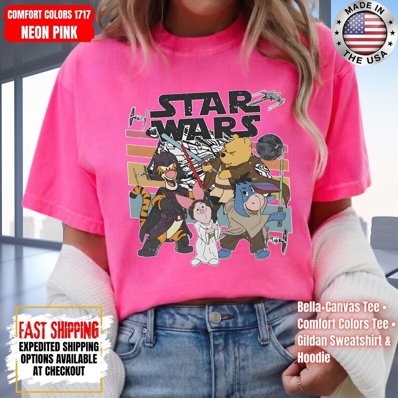 Disney Star Wars Shirt, Mandalorian Sweatshirt, Darth Vader Comfort Colors Shirt, Chewbacca Shirt, Star Jedi Shirt, Luke Skywalker Tee image 12
