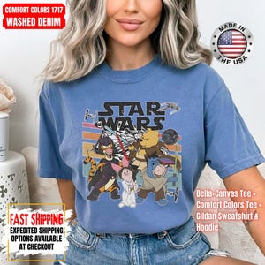 Disney Star Wars Shirt, Mandalorian Sweatshirt, Darth Vader Comfort Colors Shirt, Chewbacca Shirt, Star Jedi Shirt, Luke Skywalker Tee image 15