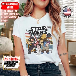 Disney Star Wars Shirt, Mandalorian Sweatshirt, Darth Vader Comfort Colors Shirt, Chewbacca Shirt, Star Jedi Shirt, Luke Skywalker Tee image 7